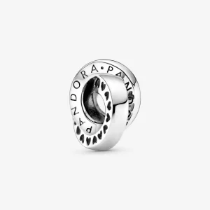 (bilde for) Pandora Logo og Hjerter Bånd Mellomledd Charm - 799035C00