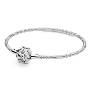 (bilde for) Pandora Moments Bright Snowflake mesharmbånd - 598616C01