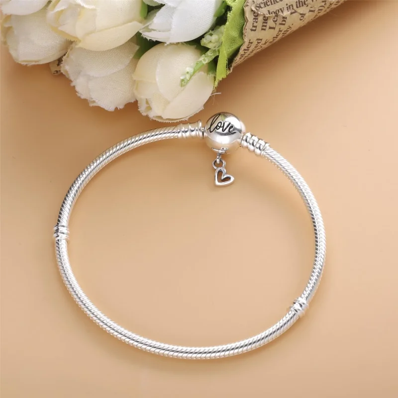 (bilde for) Pandora Moments Evighetshjerteformet Klemme Bangle - 598891C00 - Vis 4