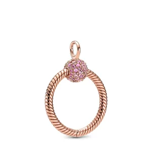 (bilde for) Pandora Moments Liten Pavé O Pendant - 389097C01