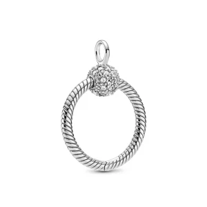 (bilde for) Pandora Moments Liten Pavé O Pendant - 399097C01
