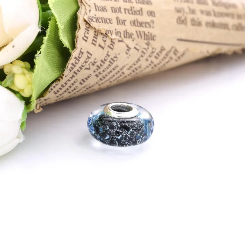 (bilde for) Pandora Mørk blå Muranoglass Hav Charm - 798938C00 - Vis 3