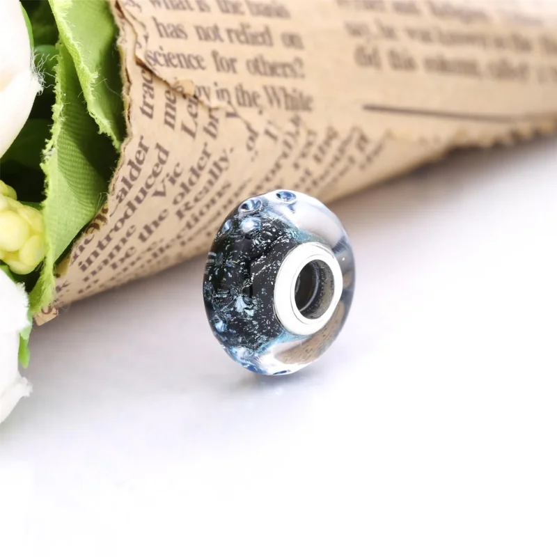 (bilde for) Pandora Mørk blå Muranoglass Hav Charm - 798938C00 - Vis 4
