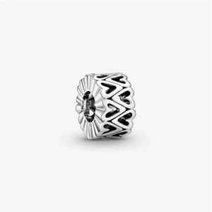 Pandora Åpen Frihånd Hjerteformet Mellomleddcharm - 798694C00 (bilde for) Pandora Åpen Frihånd Hjerteformet Mellomleddcharm - 798694C00