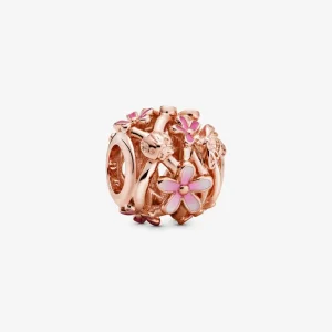 (bilde for) Pandora Åpen Rosa Tusenfryd Charm - 788772C01