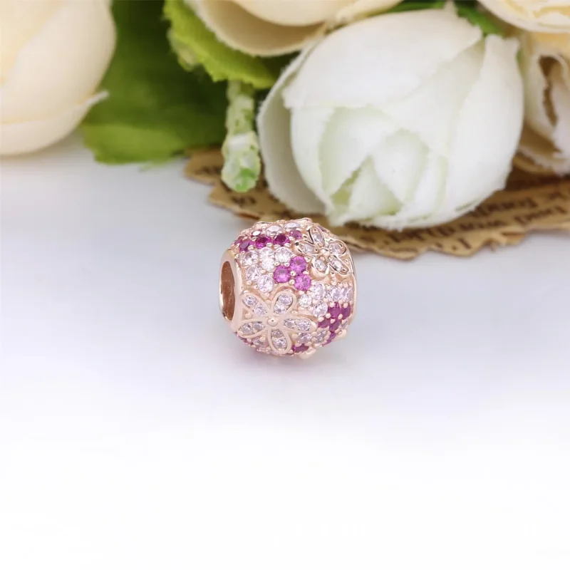 (bilde for) Pandora Rosa Pavé Tusenfryd Charm - 788797C01 - Vis 2