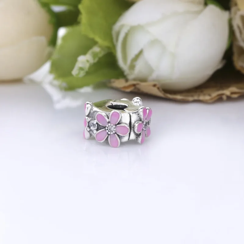 (bilde for) Pandora Rosa Tusenfryd Klemmecharm - 798809C01 - Vis 3