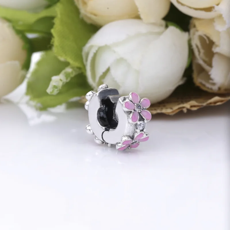 (bilde for) Pandora Rosa Tusenfryd Klemmecharm - 798809C01 - Vis 5