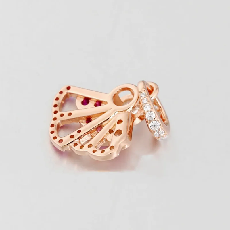 (bilde for) Pandora Rosa Vifte Hengende Charm - 788147C01 - Vis 3