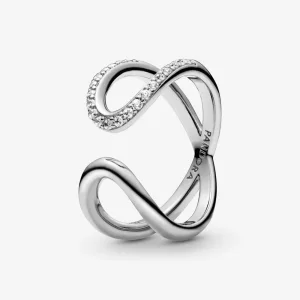 (bilde for) PANDORA Silver Wrapped Open Infinity Ring - 188882C02