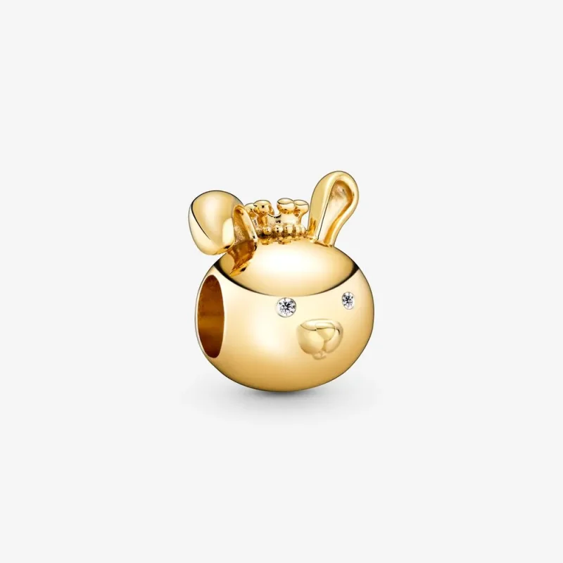 (bilde for) Pandora Skinnende Kanin Charm - 768585C01