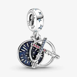 (bilde for) Pandora Star Wars Lyssverd Dobbel Hengende Charm - 799252C01