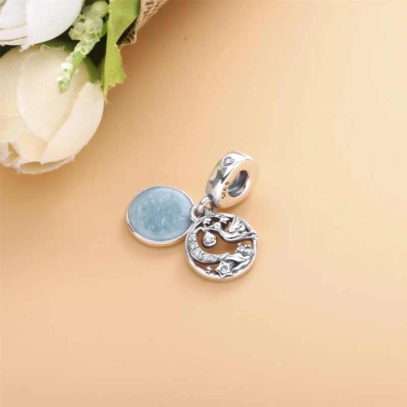 (bilde for) Pandora Stork og Funklende Stjerne Hengende Charm - 798895C01 - Vis 3