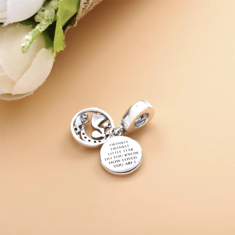 (bilde for) Pandora Stork og Funklende Stjerne Hengende Charm - 798895C01 - Vis 4