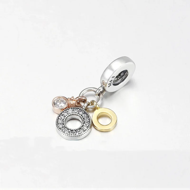 (bilde for) PANDORA Triple Monogram & Logo, Clear Cz - 769044C01 - Vis 3