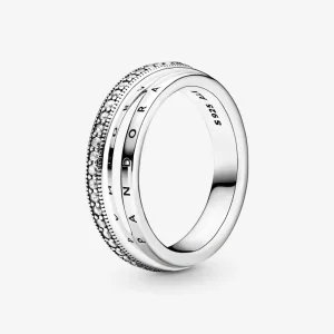 (bilde for) Pandora Trippel Pavébånd Ring - 199040C01