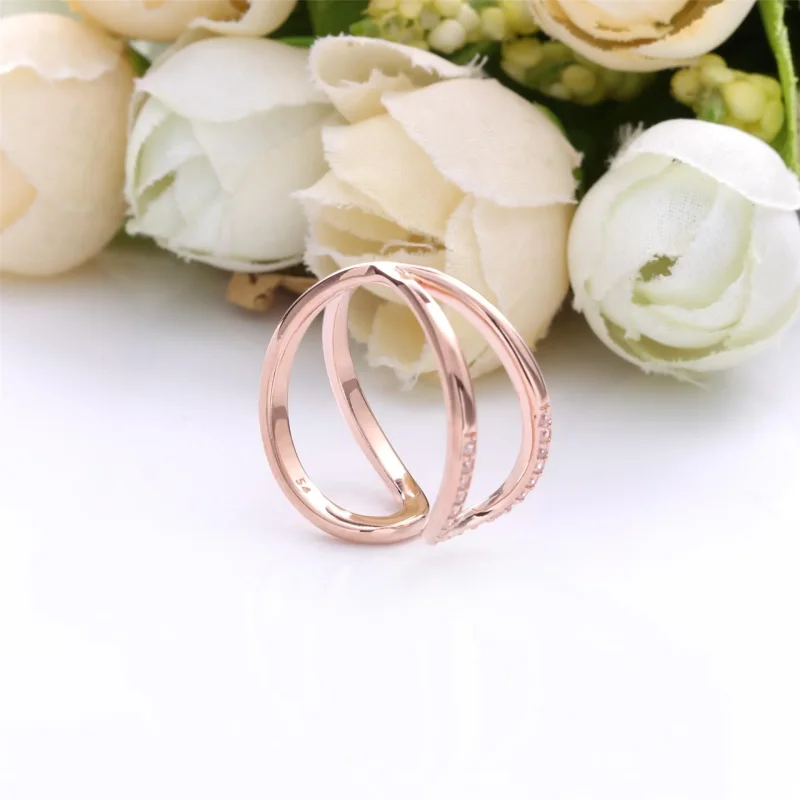 (bilde for) Pandora Vridd Åpen Evighet Ring - 188882C01 - Vis 4