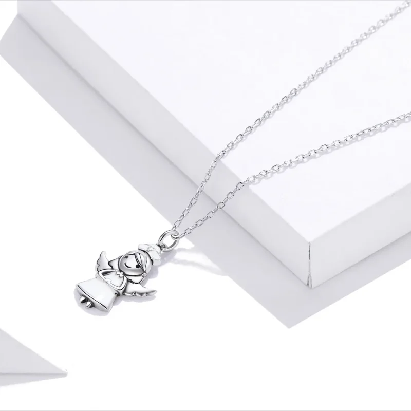 (bilde for) Pandora Style Angel In White Anheng Halskjede - SCN425 - Vis 2