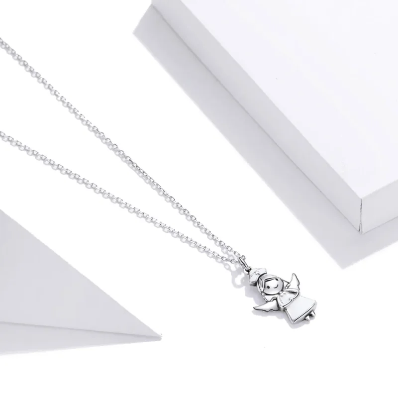 (bilde for) Pandora Style Angel In White Anheng Halskjede - SCN425 - Vis 3