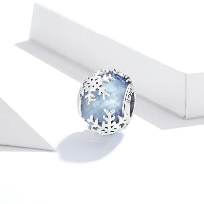(bilde for) Pandora Style Crystal Snowflake Charm - SCC1666 - Vis 2