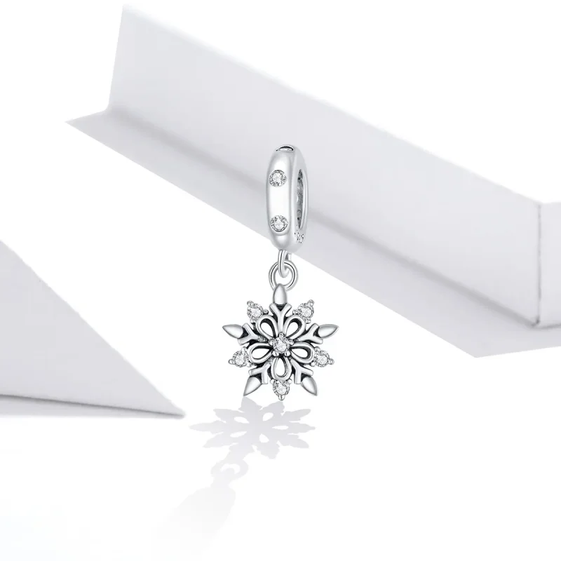 (bilde for) Pandora Style Crystal Snowflake Dangle - SCC1649 - Vis 2