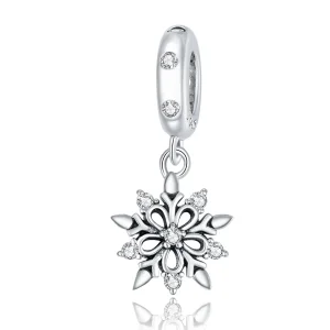 (bilde for) Pandora Style Crystal Snowflake Dangle - SCC1649