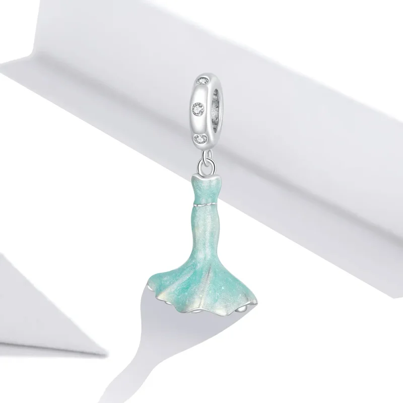 (bilde for) Pandora Style Fishtail Skirt Charm - SCC1647 - Vis 2