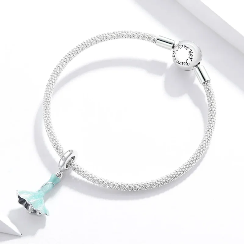 (bilde for) Pandora Style Fishtail Skirt Charm - SCC1647 - Vis 3