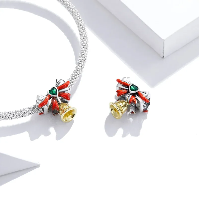(bilde for) Pandora Style Jingle Bell Charm - SCC1668 - Vis 4