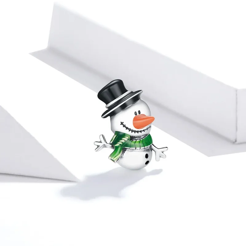 (bilde for) Pandora Style Little Snowman Charm - SCC1665 - Vis 2