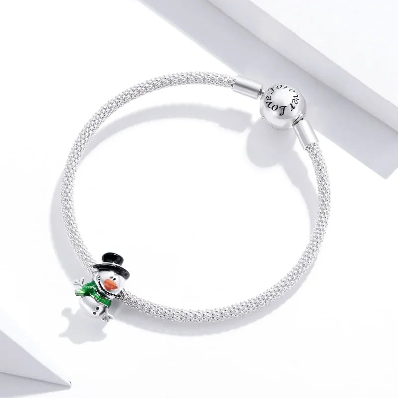(bilde for) Pandora Style Little Snowman Charm - SCC1665 - Vis 3