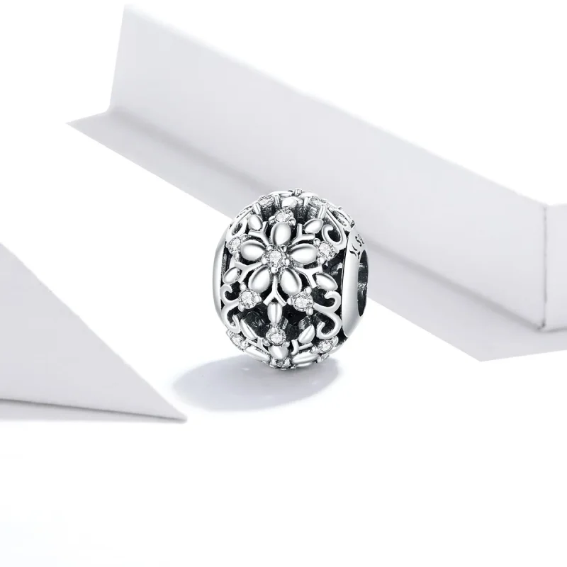 (bilde for) Pandora Style Openwork Snowflakes Charm - SCC1651 - Vis 2