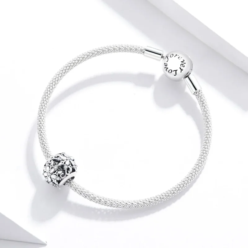 (bilde for) Pandora Style Openwork Snowflakes Charm - SCC1651 - Vis 3