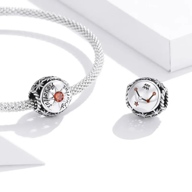(bilde for) Pandora Style Shining Aquarius Charm - SCC1725-11 - Vis 3