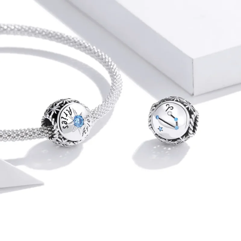 (bilde for) Pandora Style Shining Aries Charm - SCC1725-1 - Vis 3