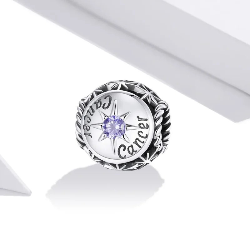 (bilde for) Pandora Style Shining Cancer Charm - SCC1725-4 - Vis 2