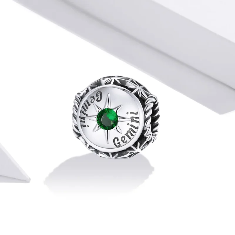 (bilde for) Pandora Style Shining Gemini Charm - SCC1725-7 - Vis 2