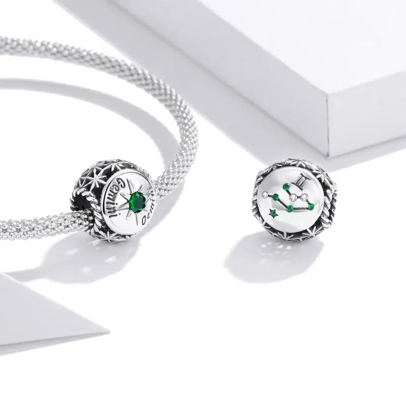 (bilde for) Pandora Style Shining Gemini Charm - SCC1725-7 - Vis 3