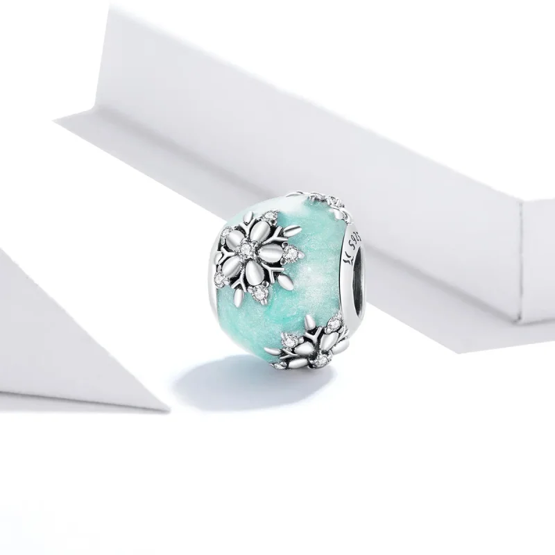 (bilde for) Pandora Style Shiny Snowflakes Charm - SCC1650 - Vis 2
