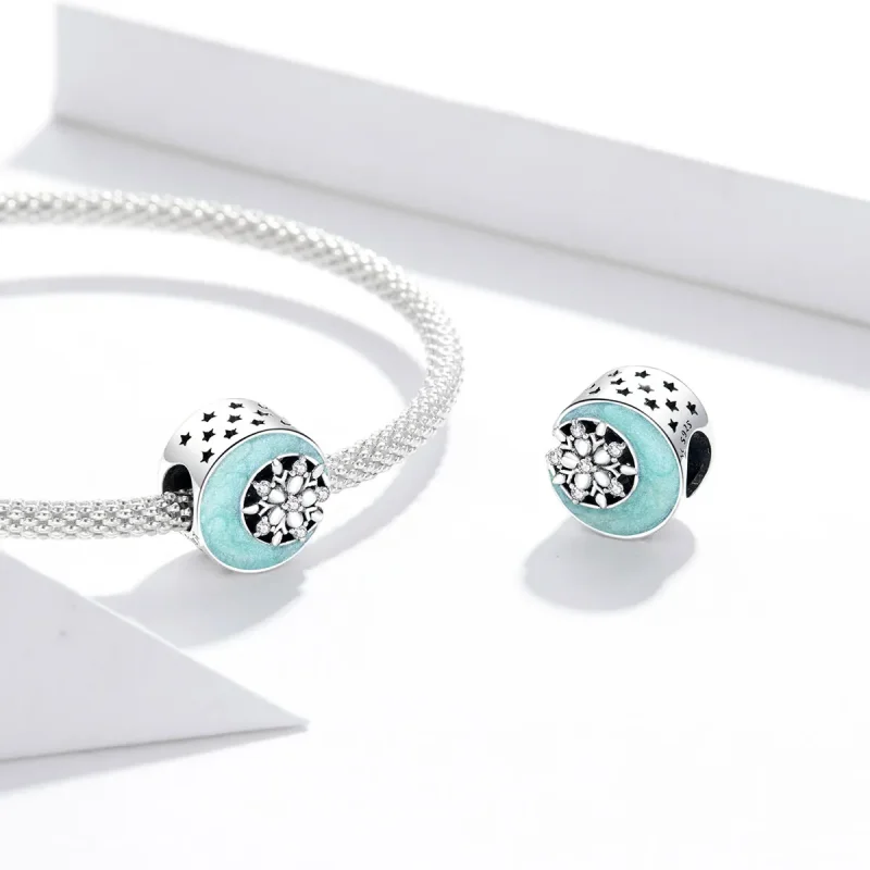 (bilde for) Pandora Style Snow & Moonlight Charm - SCC1653 - Vis 4