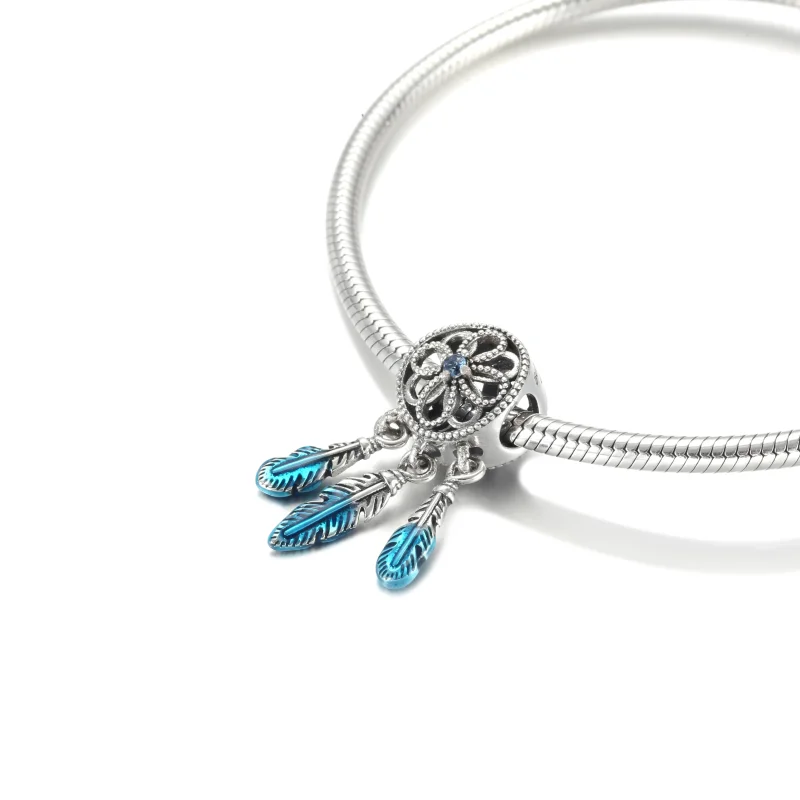 (bilde for) Pandora Blå Drømmefanger Charm - 799341C01 - Vis 5