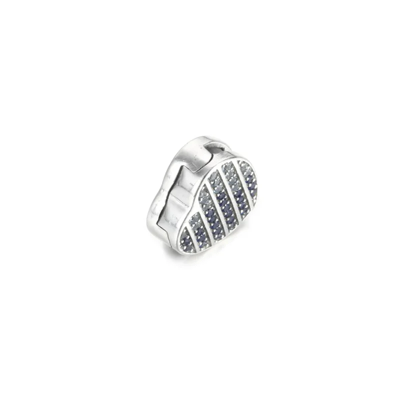 (bilde for) Pandora Blå Pavé Hjerte Klemmecharm - 799346C01 - Vis 3