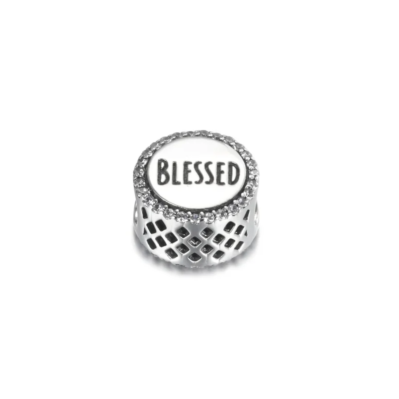 (bilde for) Pandora Blessed Charm, Clear Cubic Zirconia - ENG792016CZ_3 - Vis 4