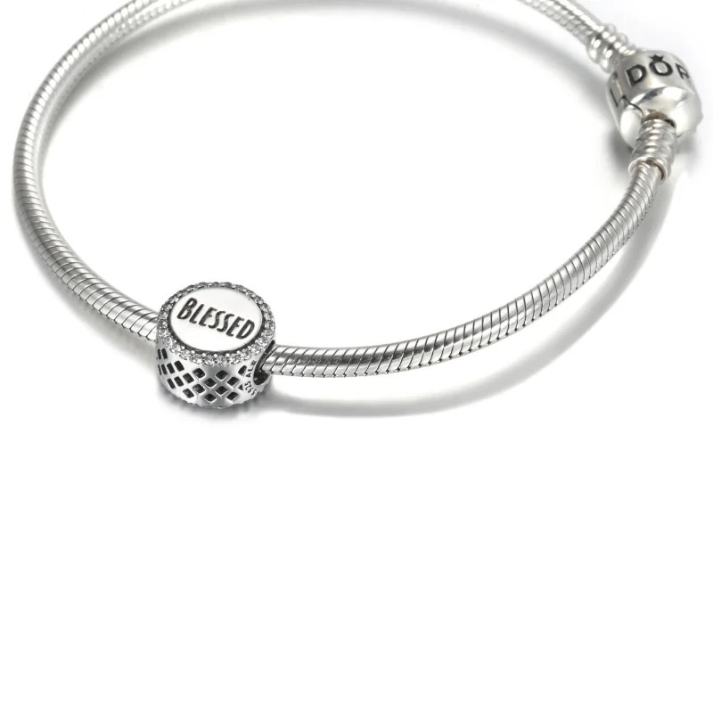 (bilde for) Pandora Blessed Charm, Clear Cubic Zirconia - ENG792016CZ_3 - Vis 5