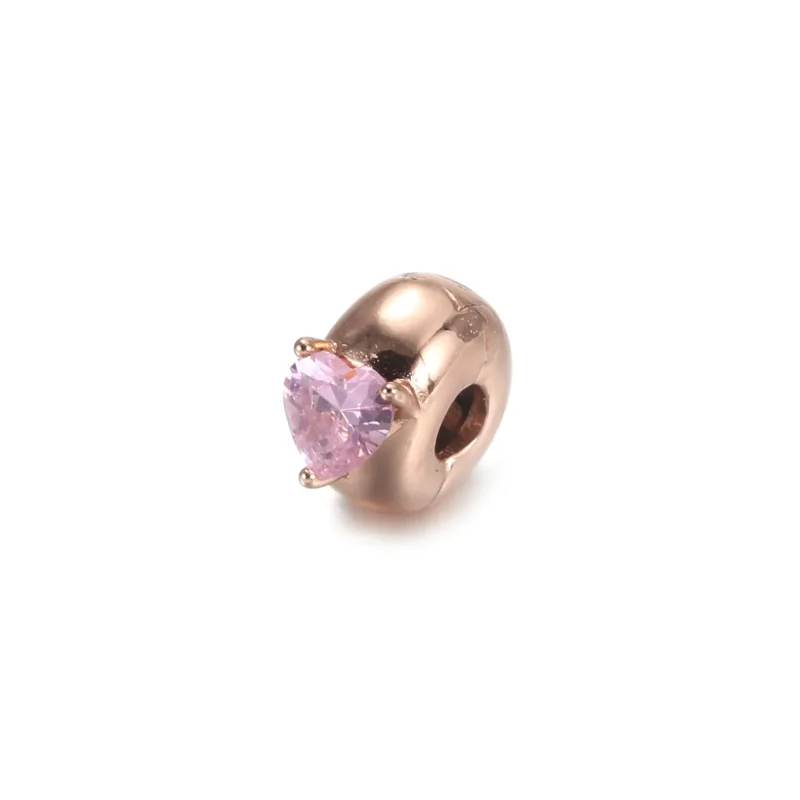 (bilde for) Pandora Blått Hjerte Solitaire Klemmecharm - 789203C02 - Vis 4