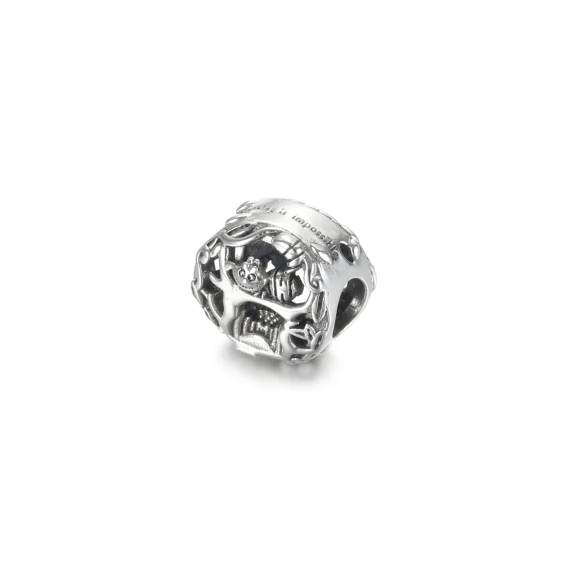 (bilde for) Pandora Disney Alice i Eventyrland, Katten Cheshire og Larven Absolem Charm - 79 - Vis 2