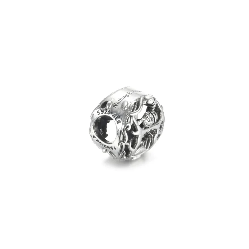 (bilde for) Pandora Disney Alice i Eventyrland, Katten Cheshire og Larven Absolem Charm - 79 - Vis 4