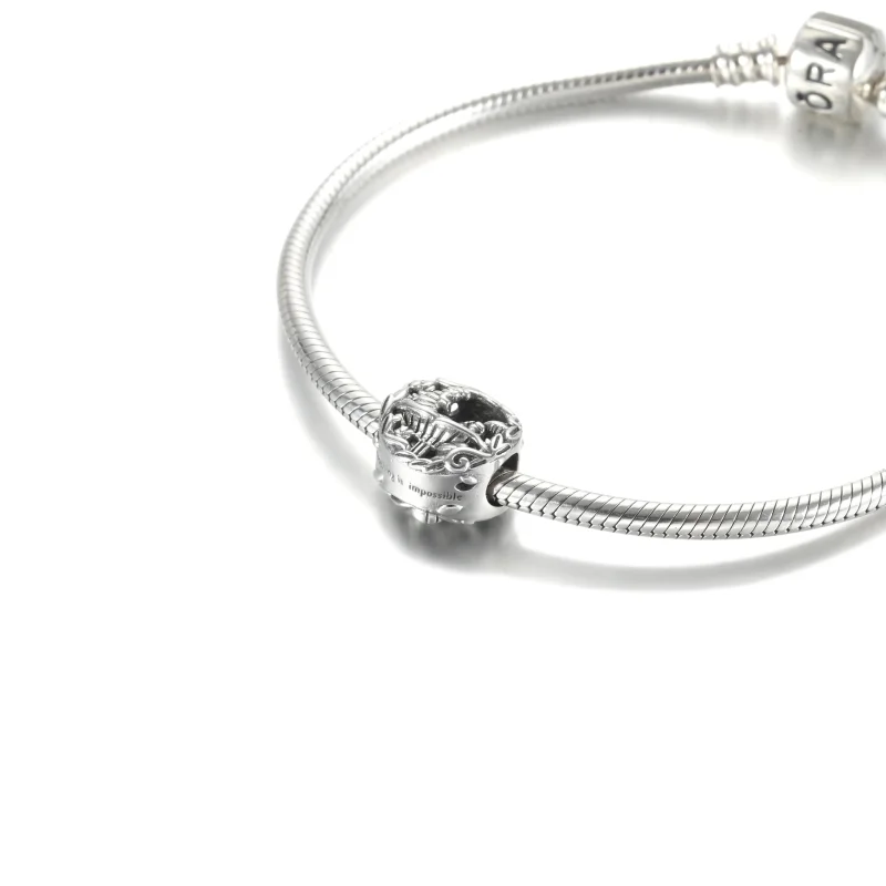 (bilde for) Pandora Disney Alice i Eventyrland, Katten Cheshire og Larven Absolem Charm - 79 - Vis 6