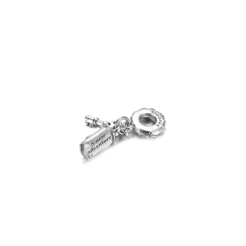 (bilde for) Pandora Disney Alice i Eventyrland Nøkkel og dørhåndtak Hengende Charm - 799344C - Vis 3