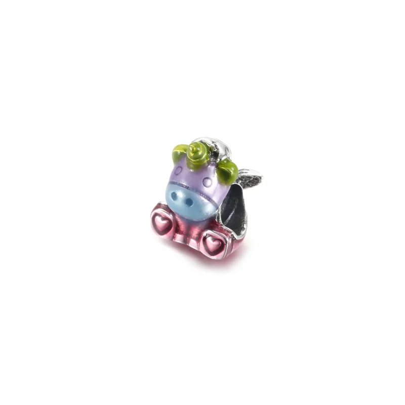 (bilde for) Pandora Fargerik Regnbue Neshornet Bruno Charm - 799353C01 - Vis 2